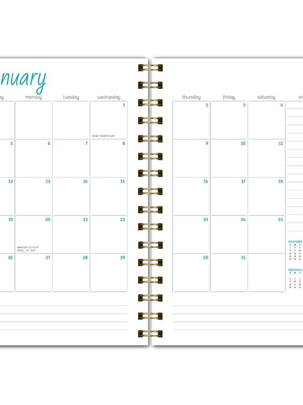 HARDCOVER 2025 Planner, 5.5"x8": 14 Months November 2024 - December 2025, Daily - Picture 4 of 8